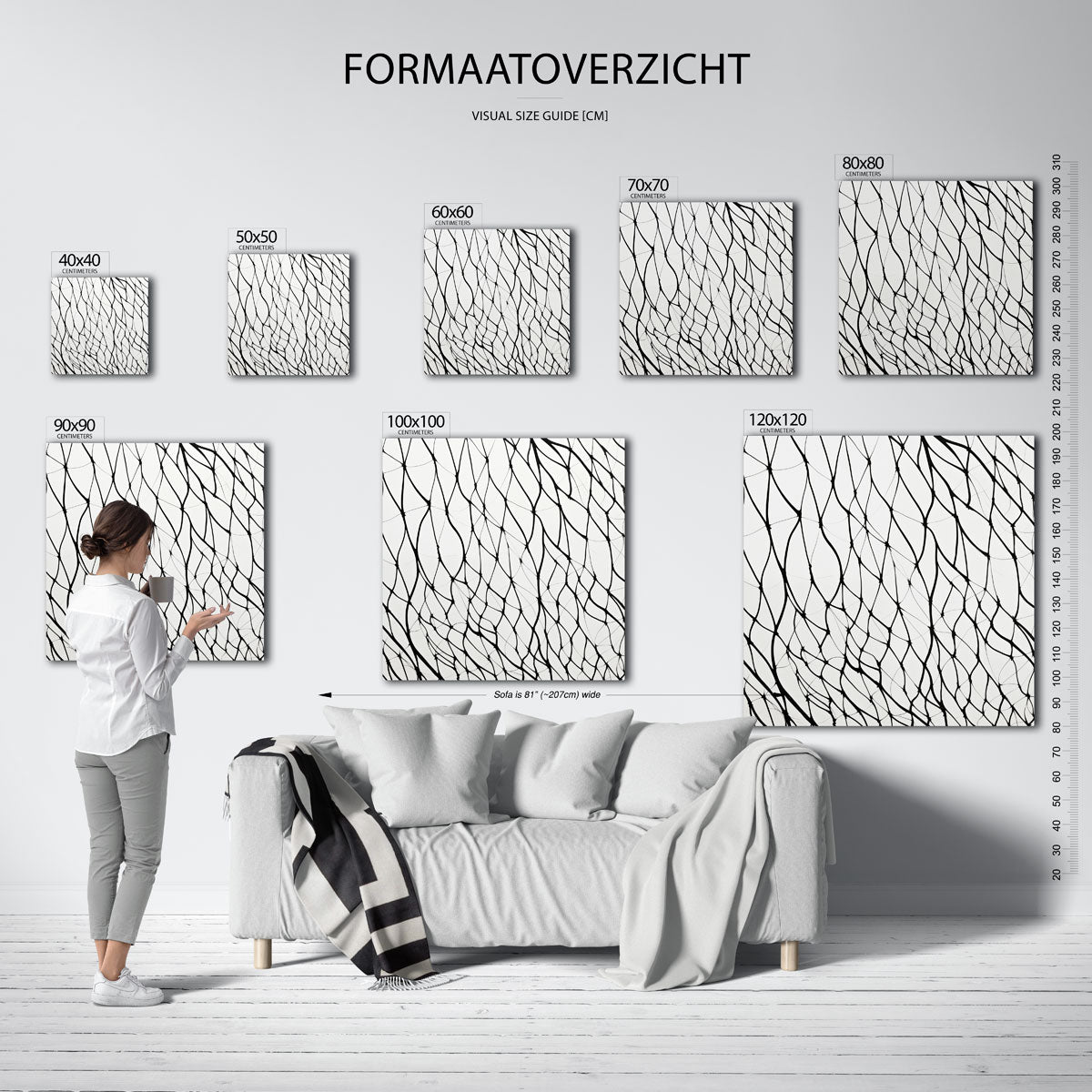 Abstracte lijnen Poster