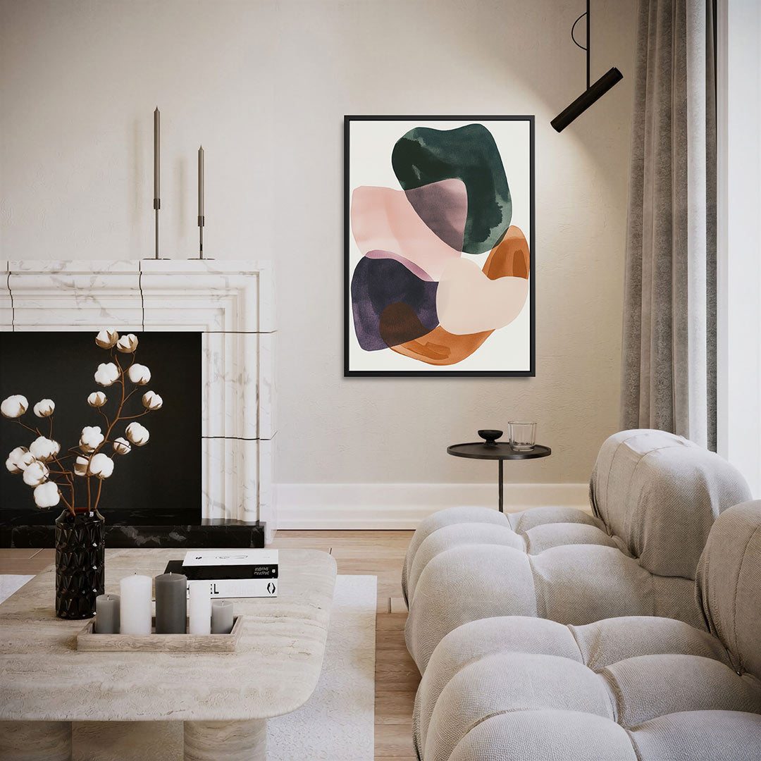 Organische vormen compositie Kunstwerk