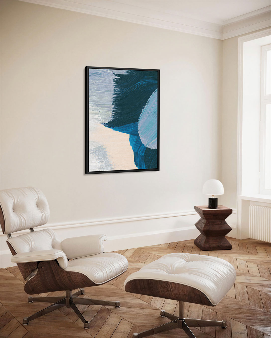 Dynamische kleurencompositie Kunstwerk
