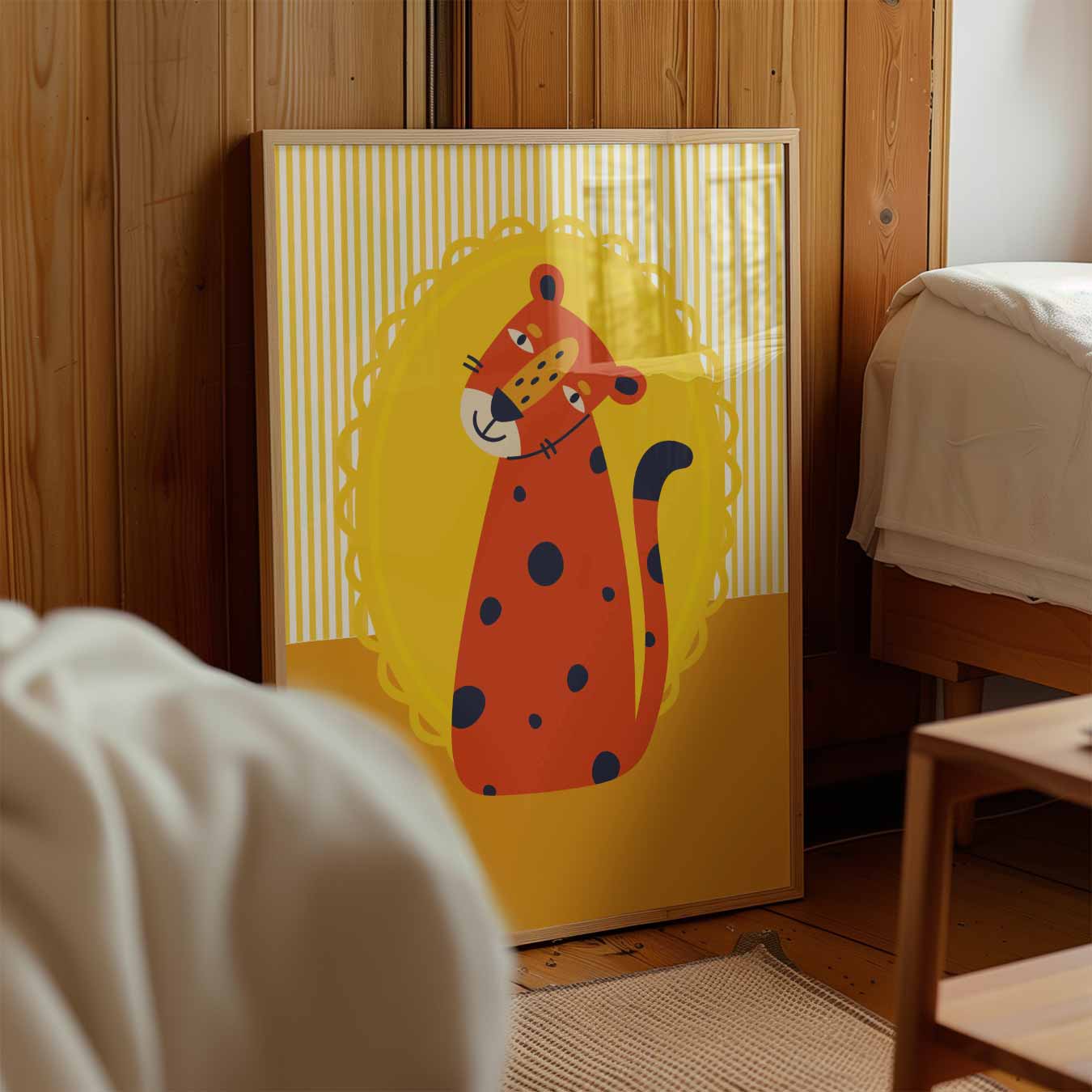 Vrolijke Luipaard Poster-WallArtistic