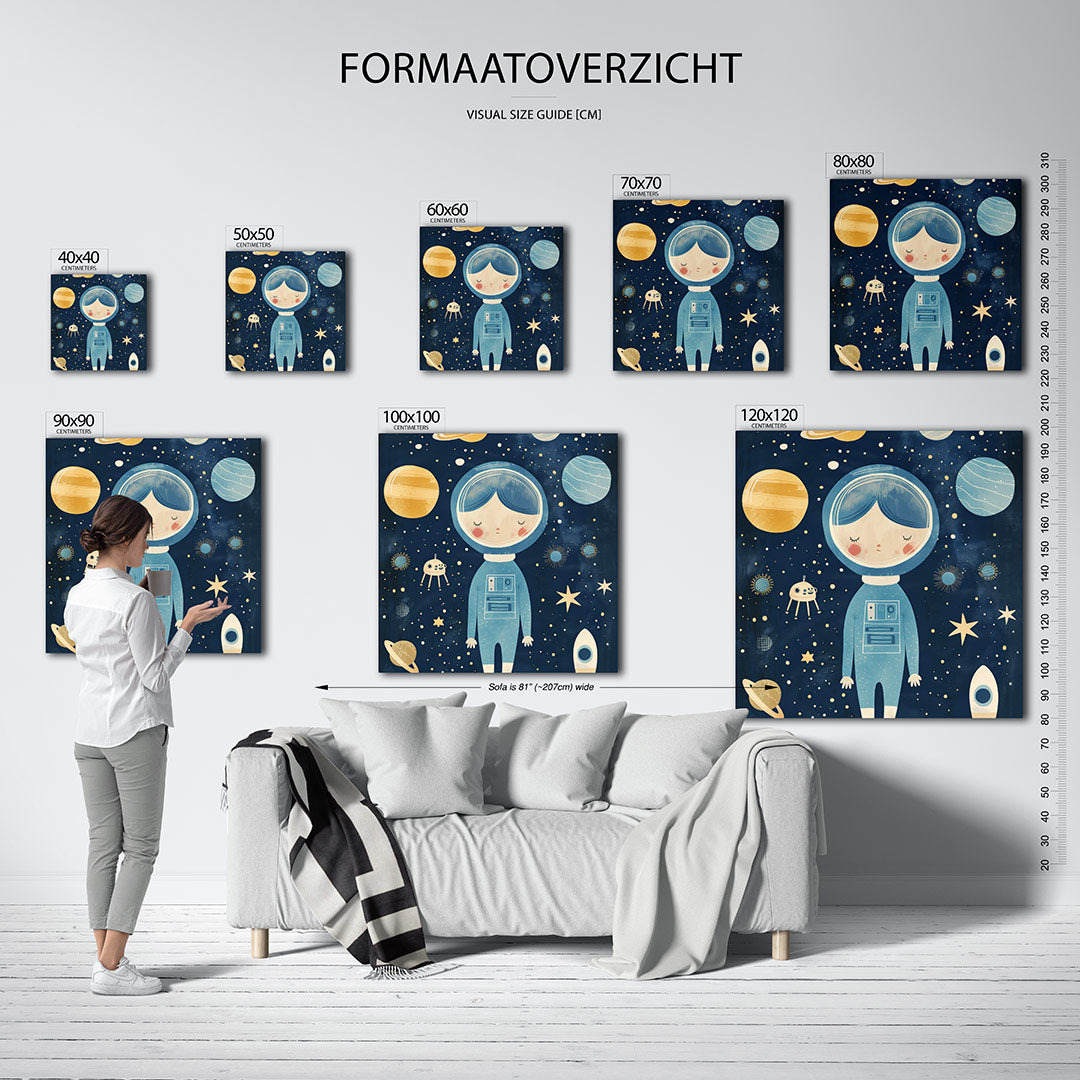 Dromerige ruimte illustratie Kunstwerk