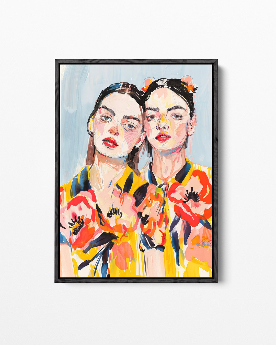 Vrolijke portretten Kunstwerk