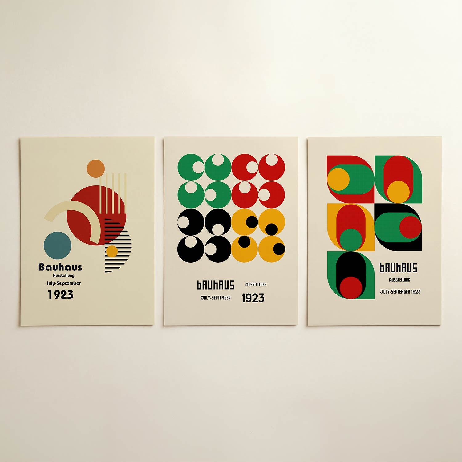 Vormen en kleurvlakken Posterset