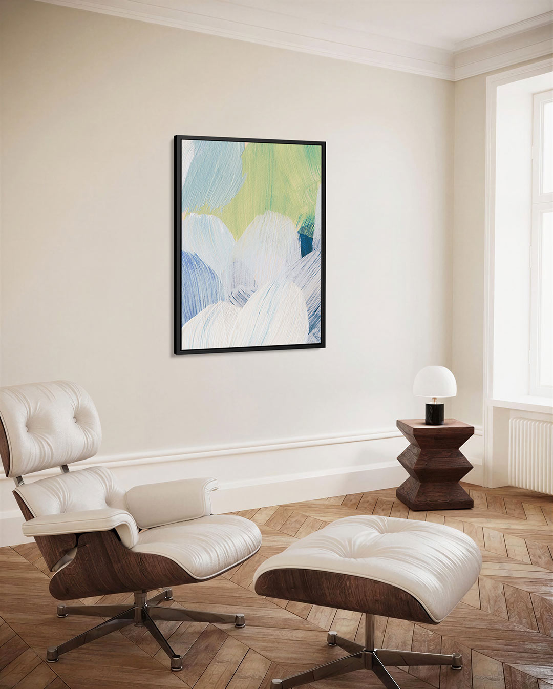 Kleurrijke borstelstreken Kunstwerk