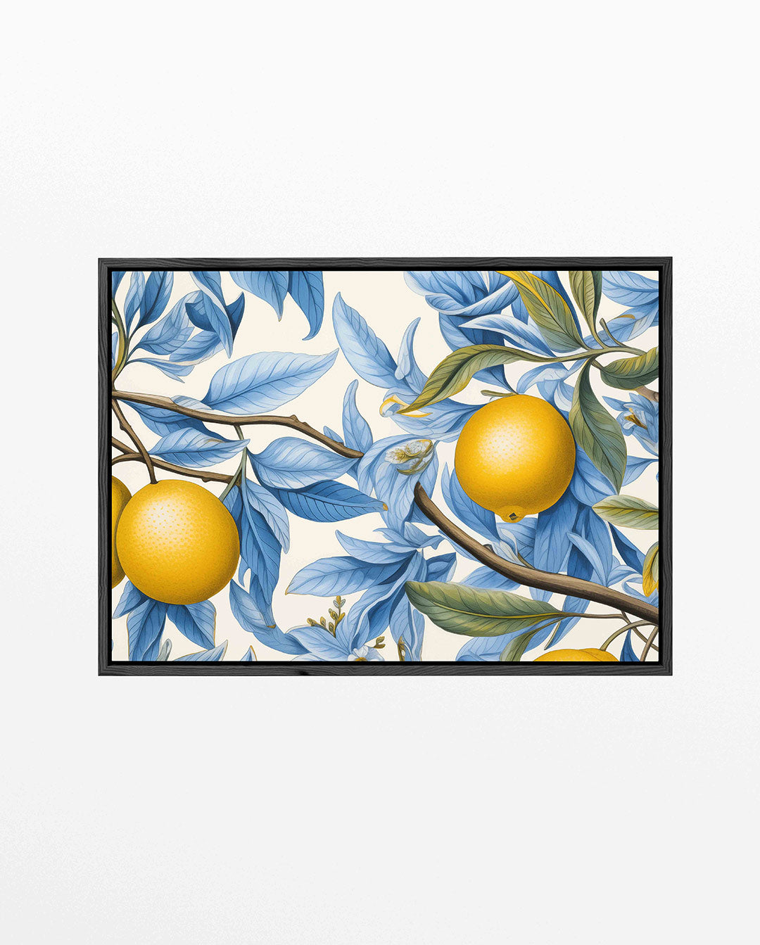 Citroen en bladeren Kunstwerk