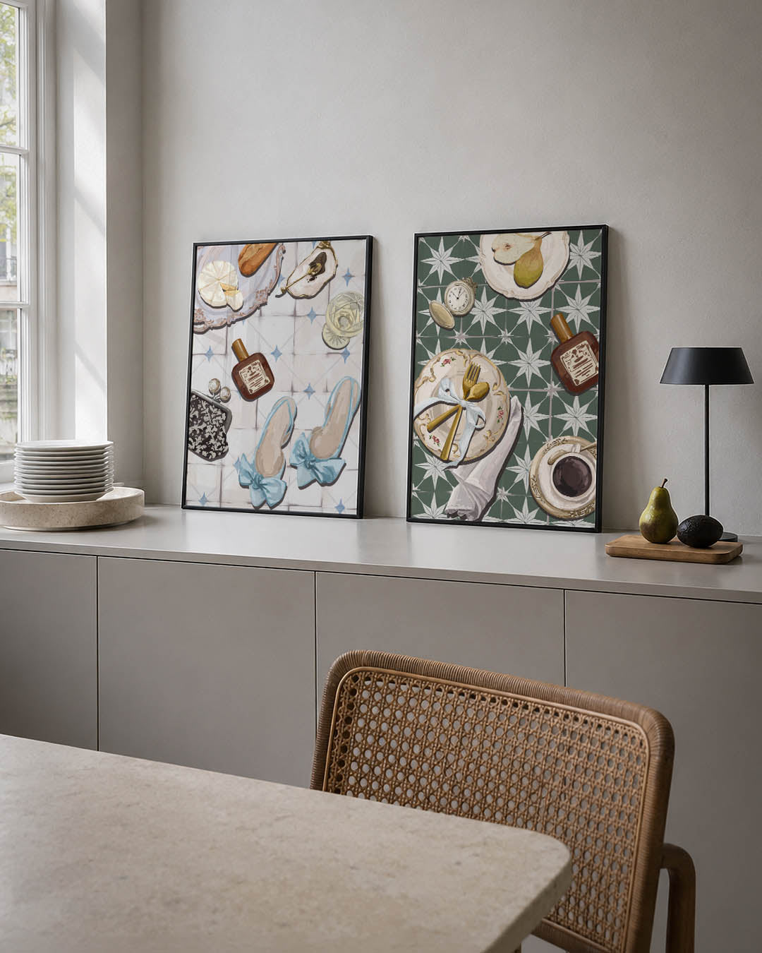 Elegante tafelscène Posterset