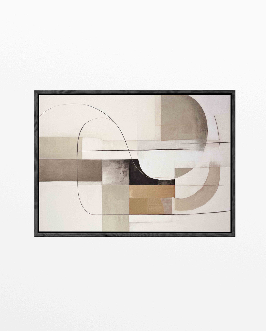Geometrische lijnen compositie Kunstwerk