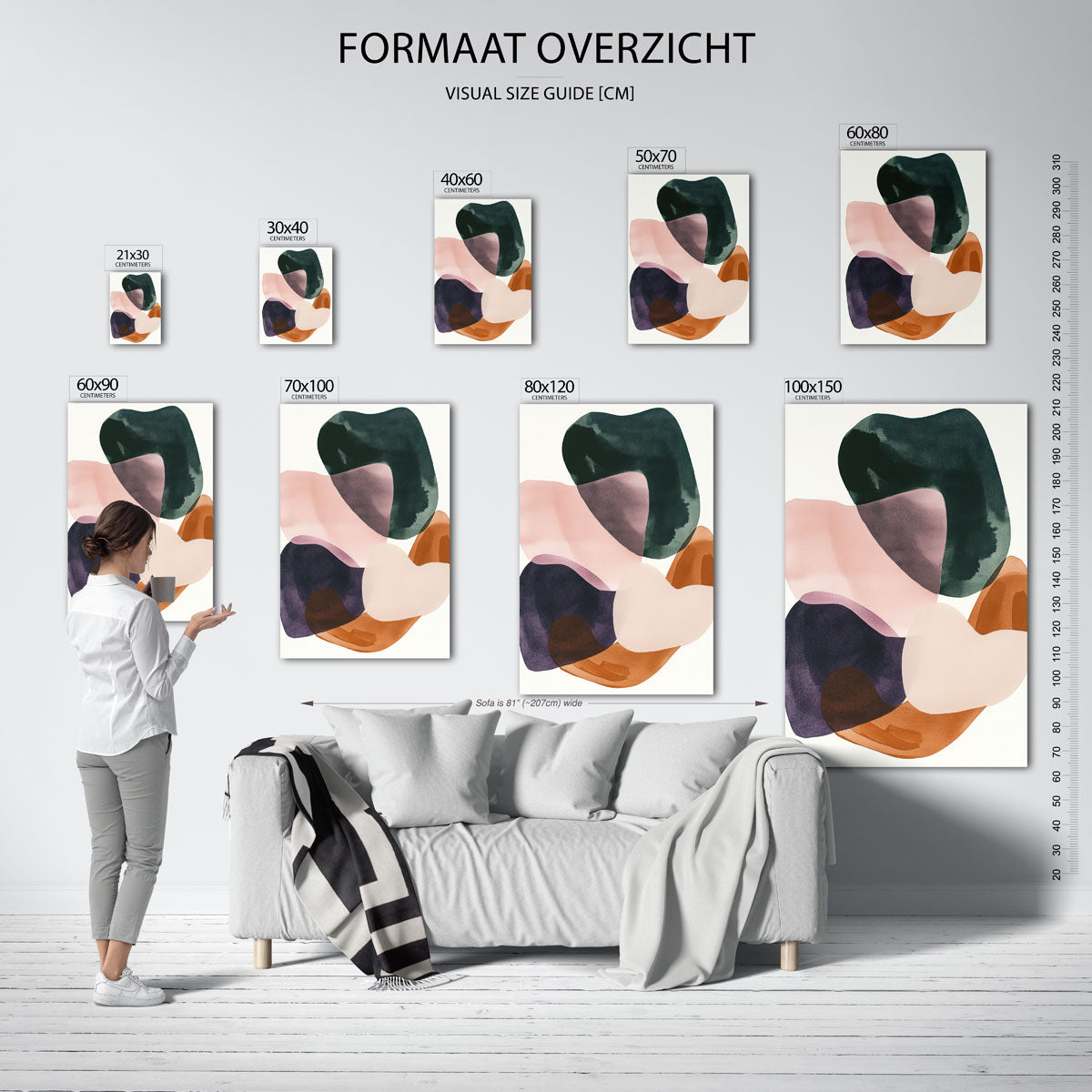 Abstracte vormen Poster