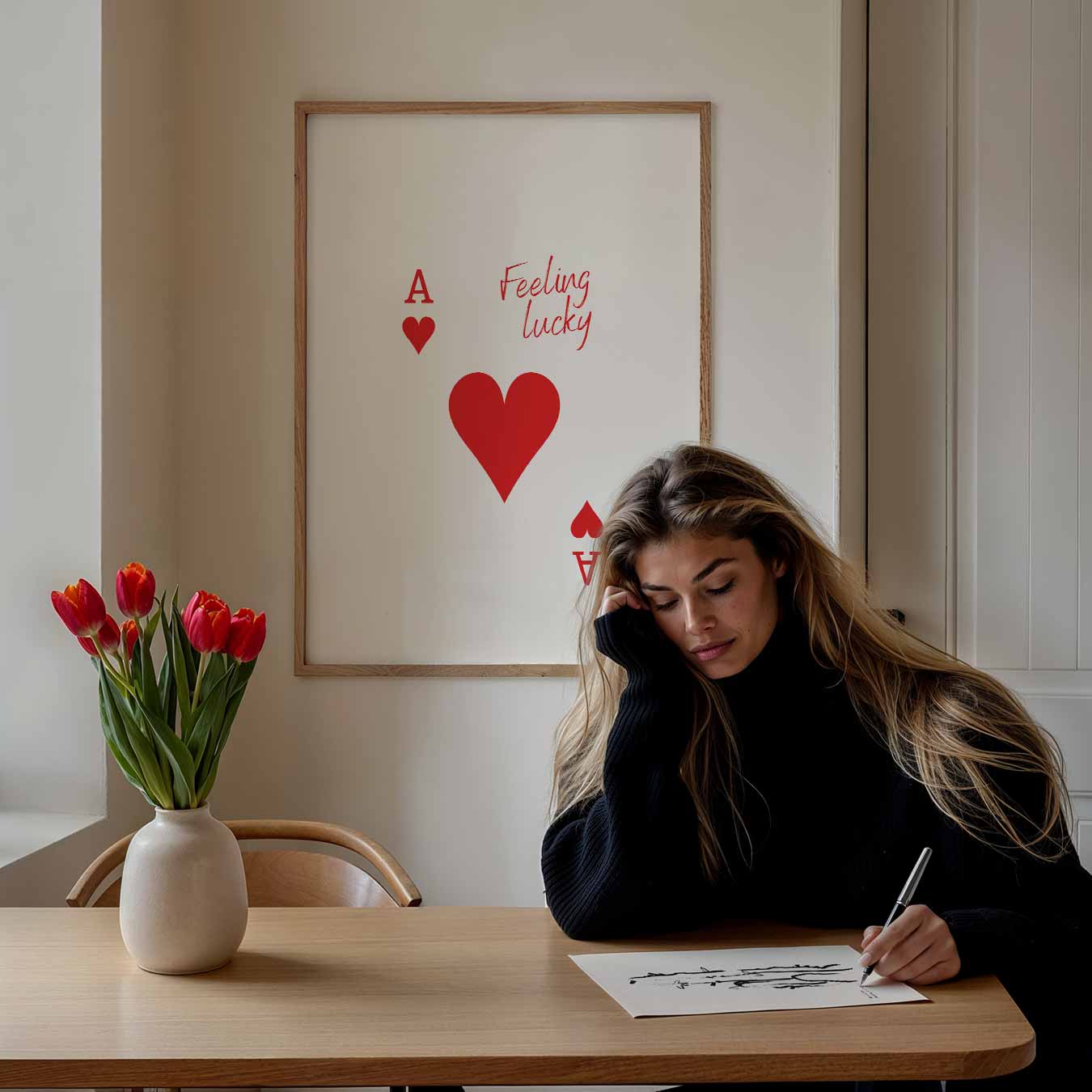 Feeling Lucky Kaart Poster-WallArtistic