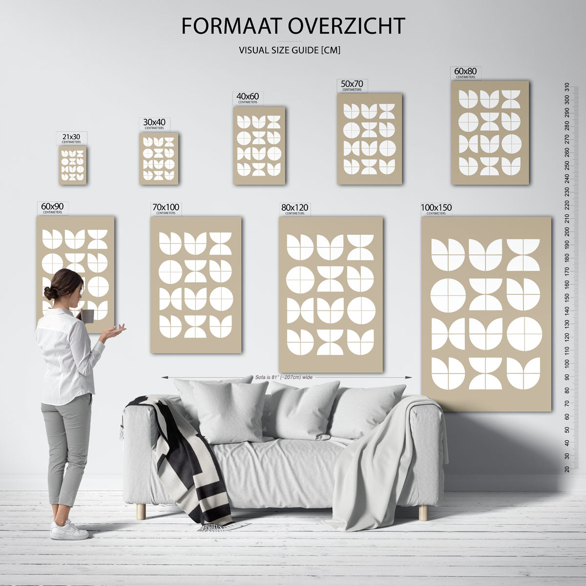 Vormritme en balans Poster