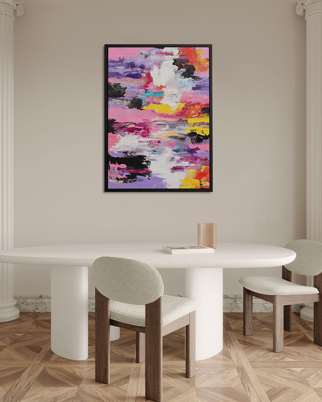 Kleurrijke expressie Kunstwerk