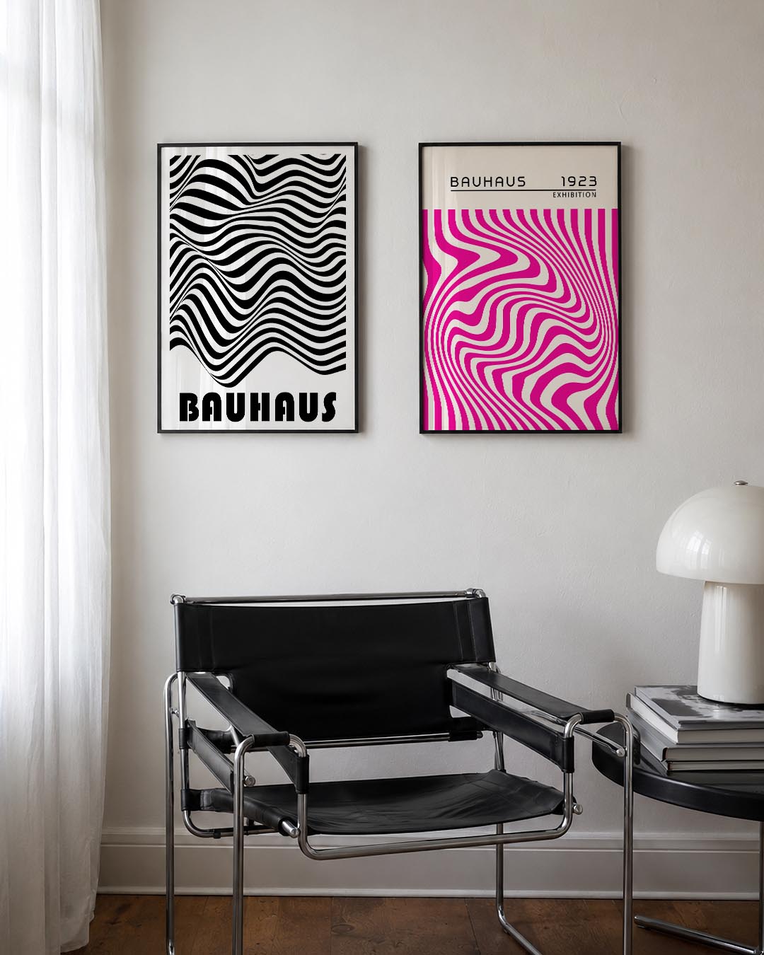 Golvend lijnenspel Posterset