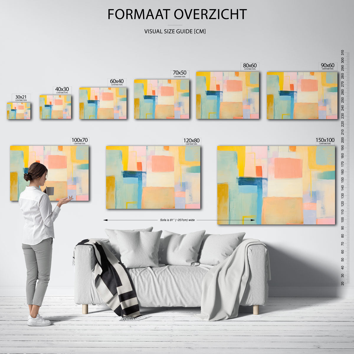 Abstracte vormen Poster
