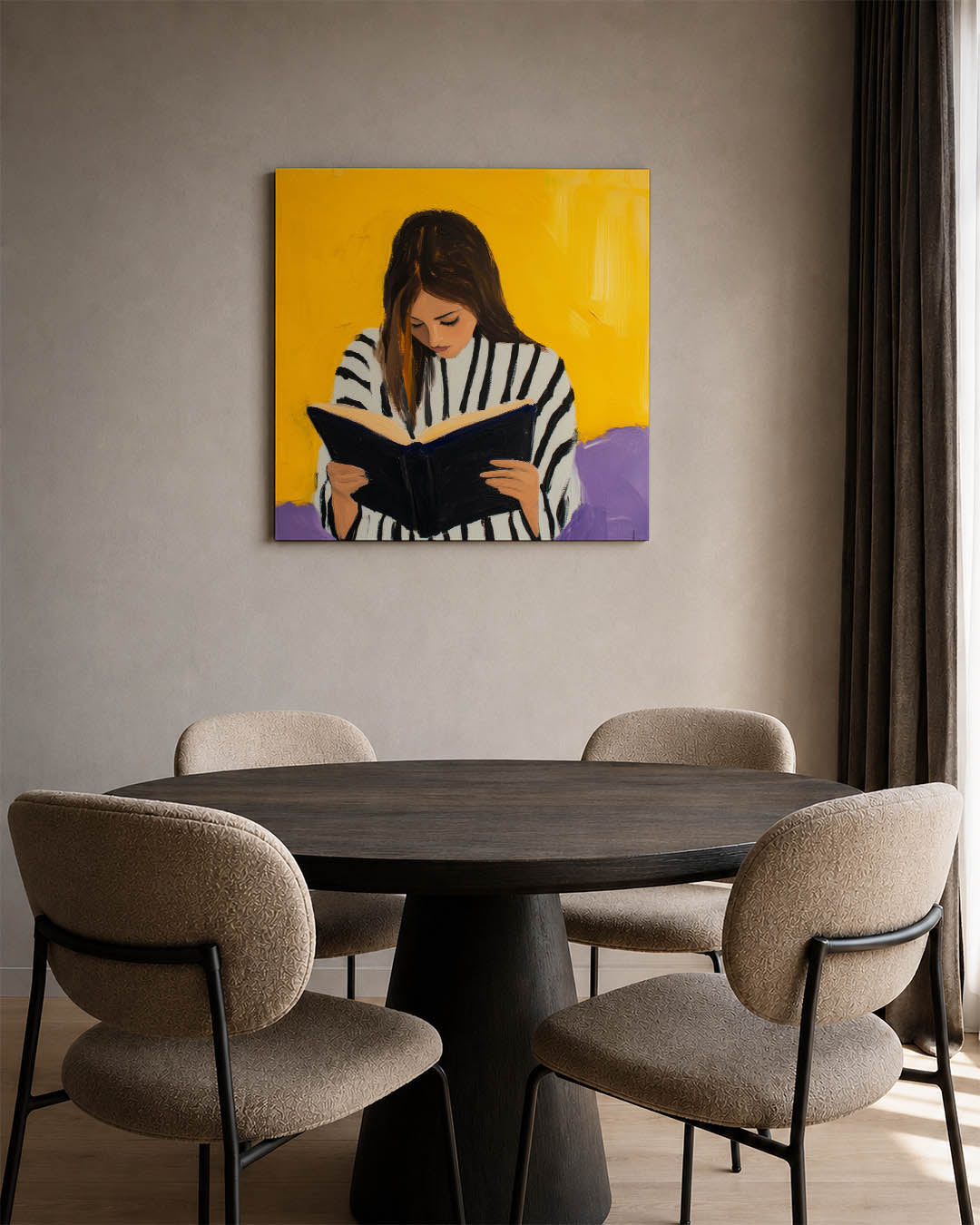 Lezende vrouw Kunstwerk