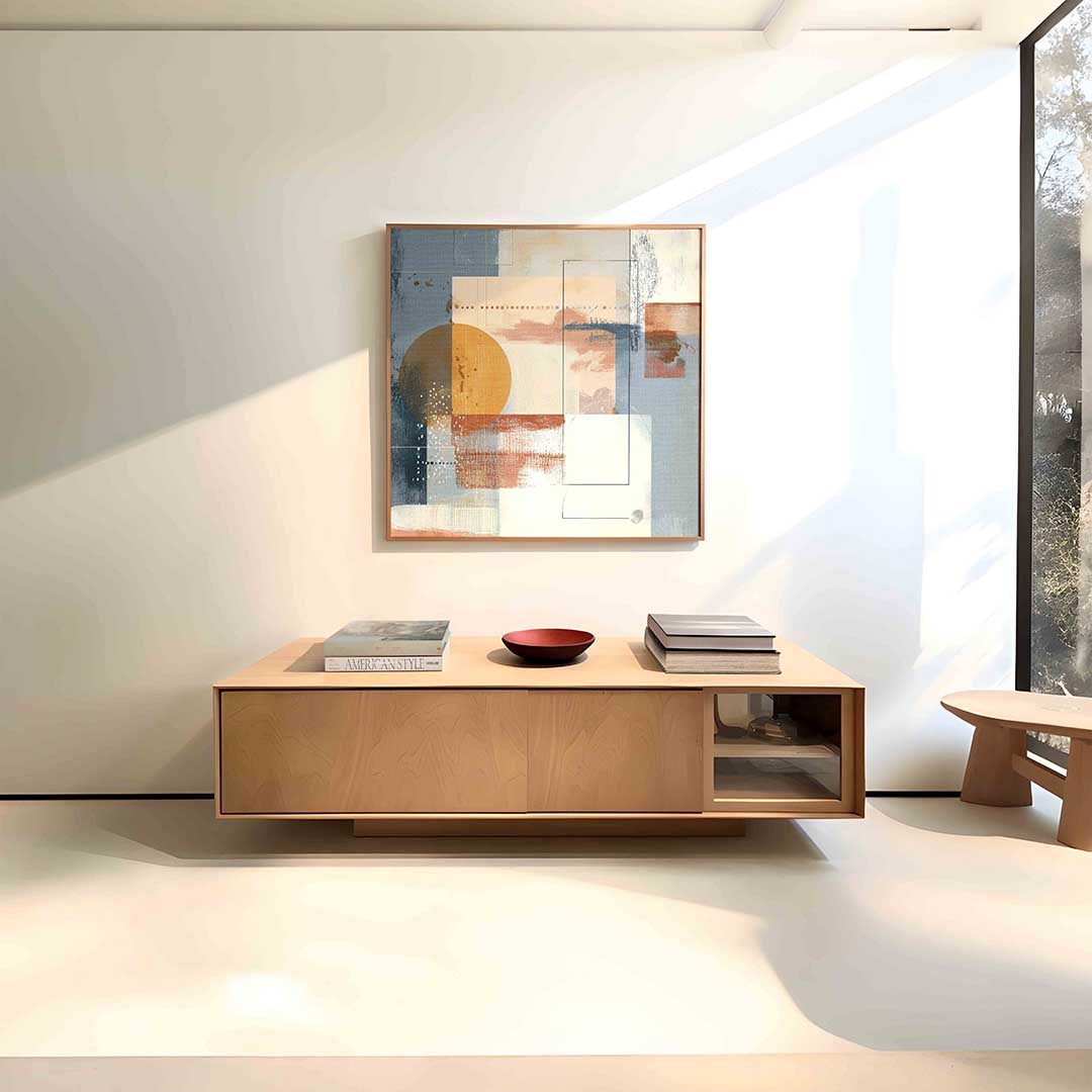 Abstracte vormen en lijnen Poster