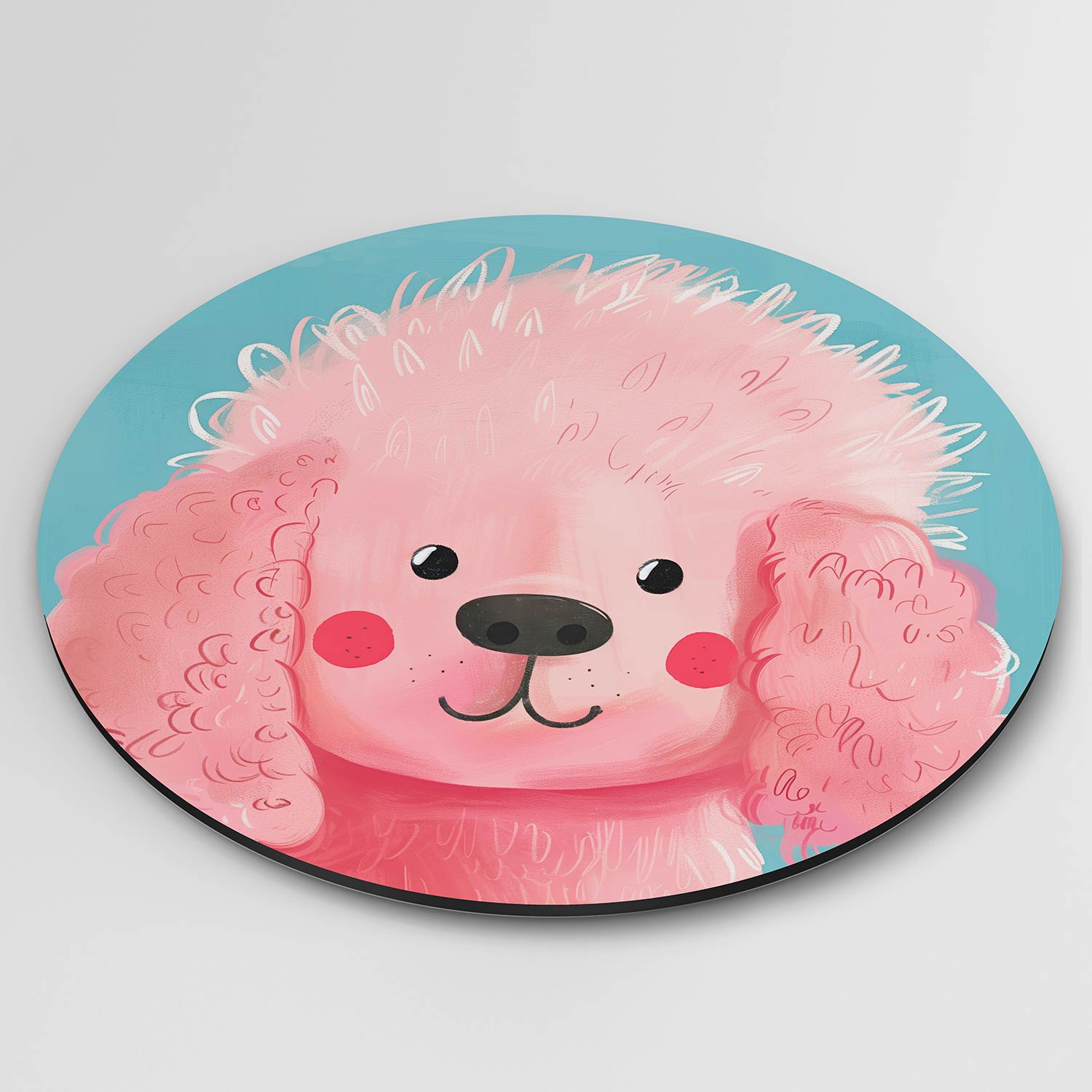 Roze hond Muurcirkel