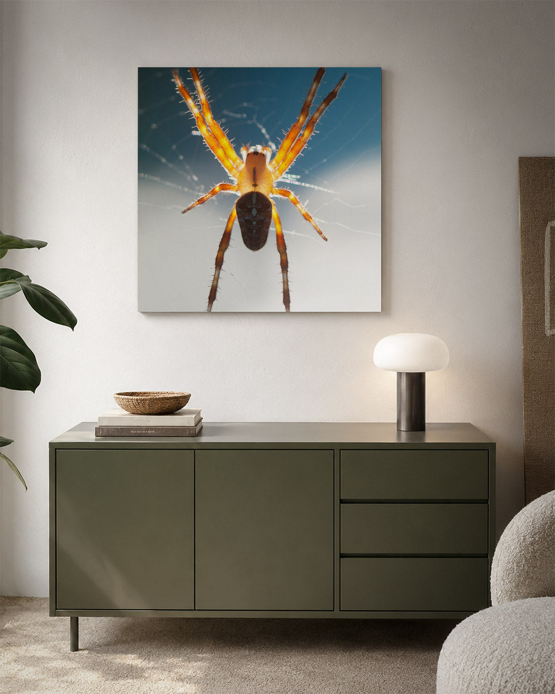 Spin in web Kunstwerk