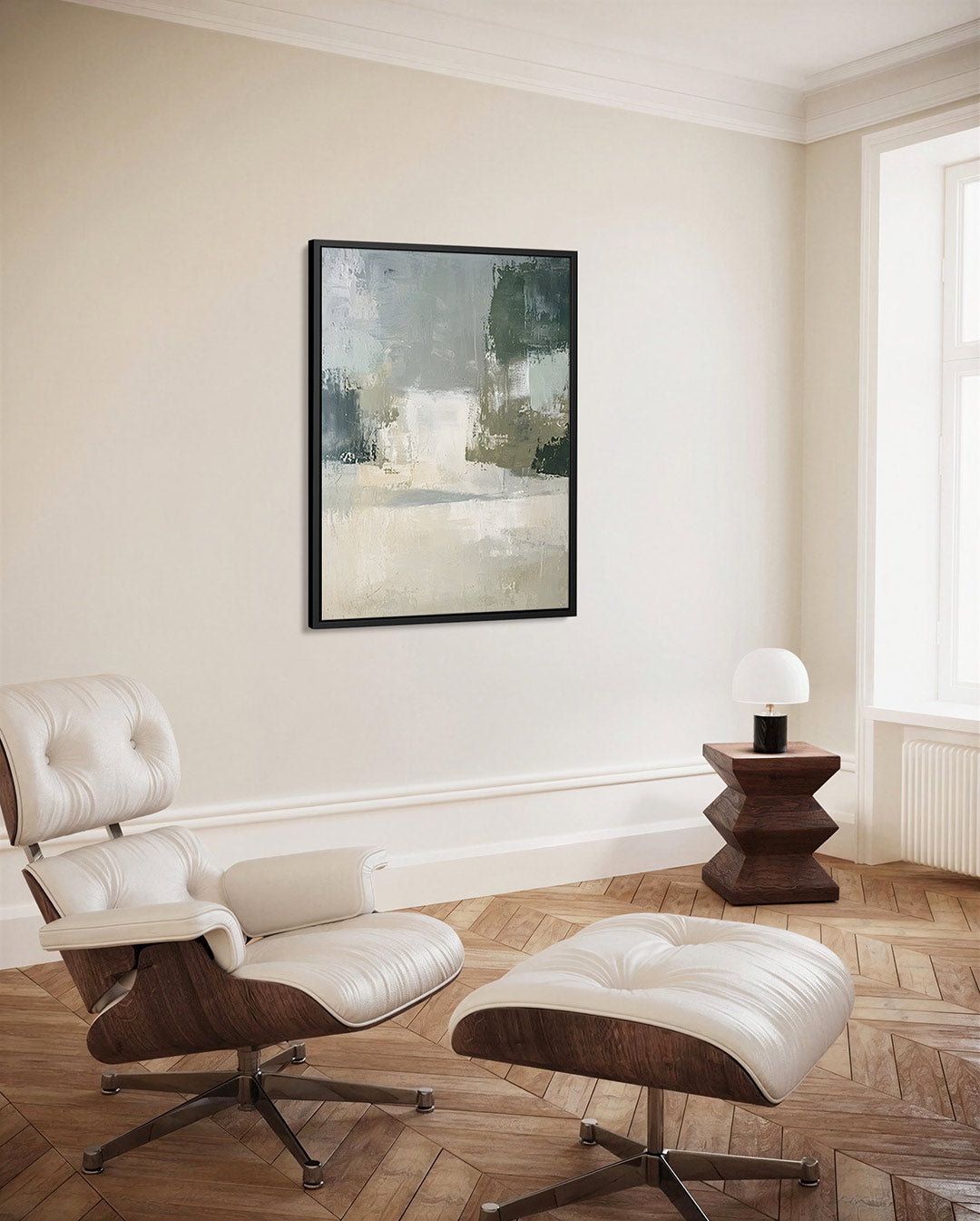 Rustige kleurencompositie Kunstwerk