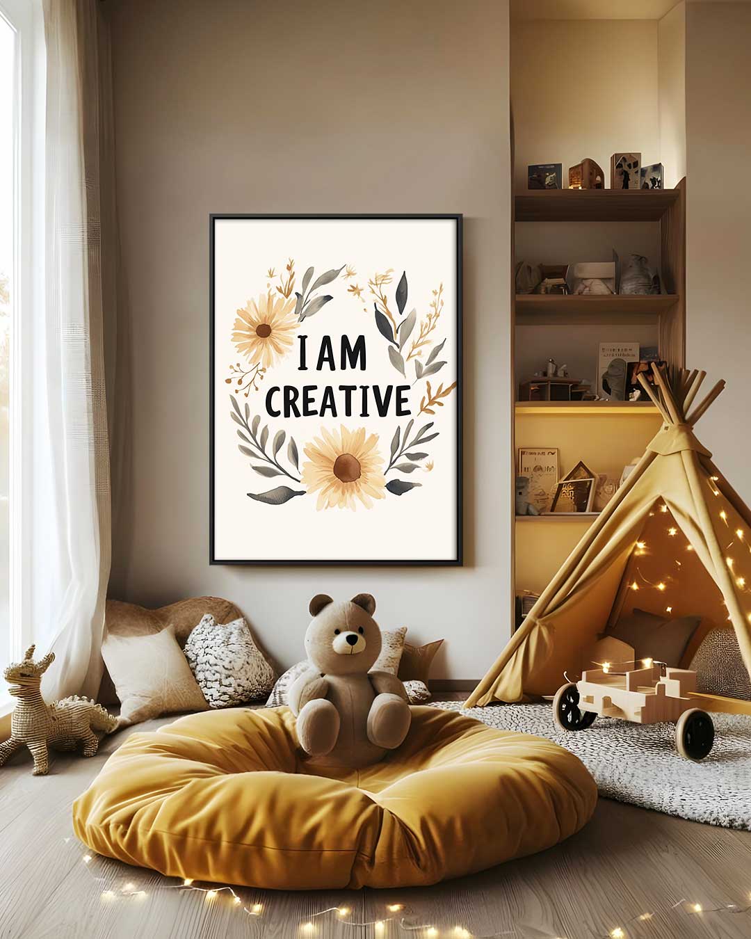 Inspirerende Bloemenkrans Kunstwerk-canvas-dibond-plexiglas-wanddecoratie-WallArtistic