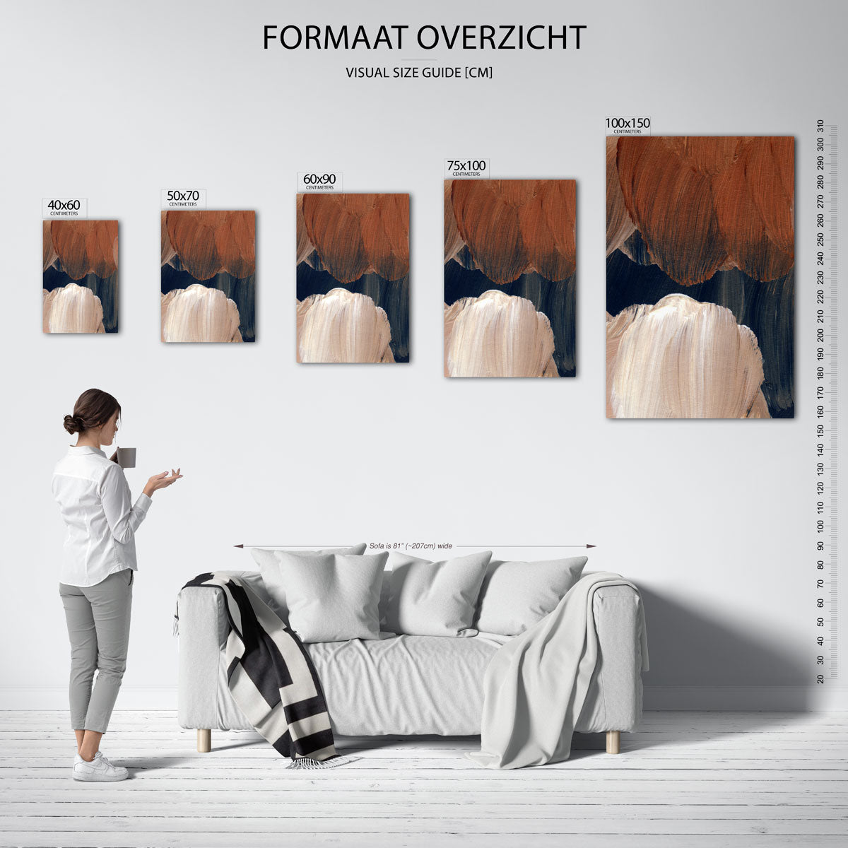 Penseelstreken Kunstwerk