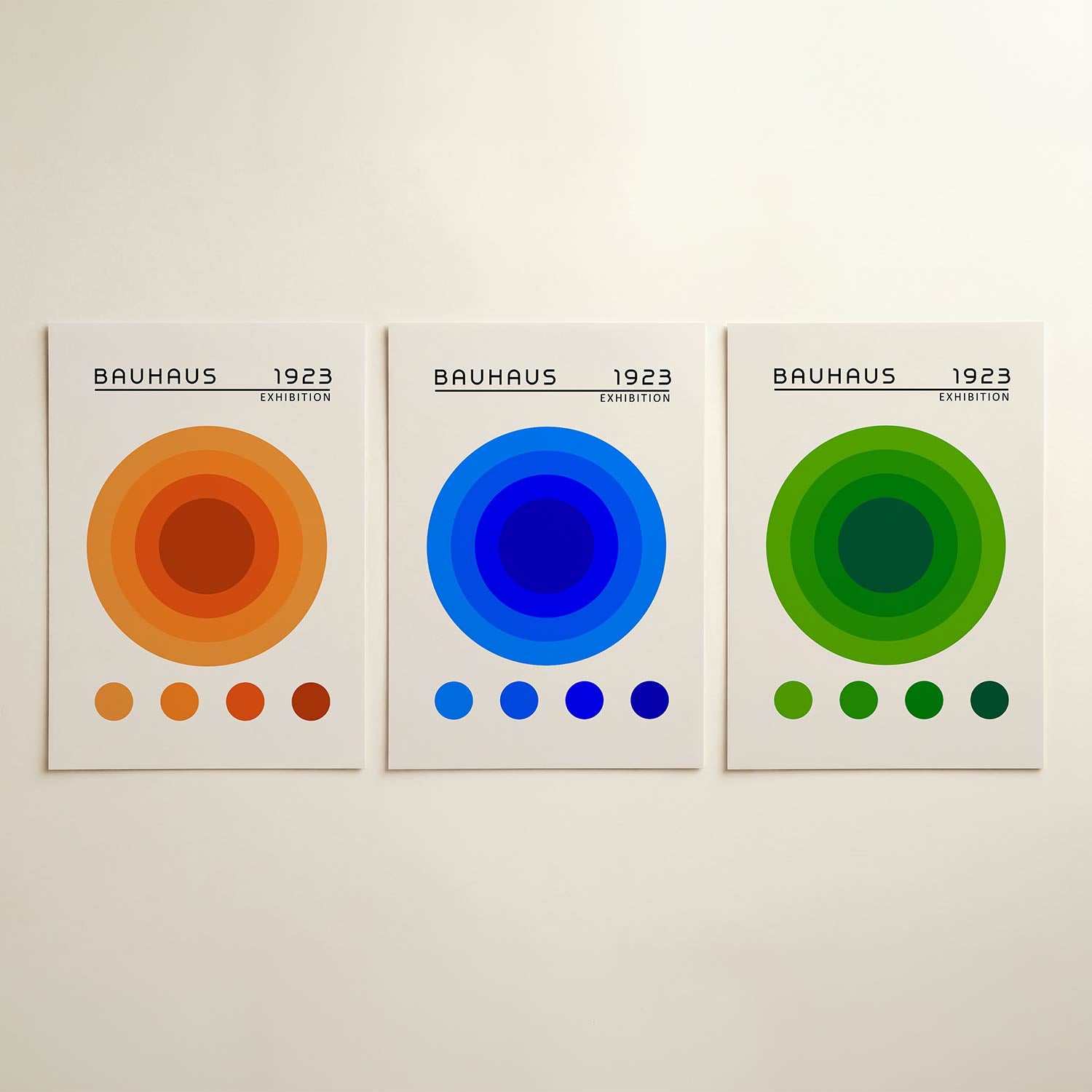 Cirkelritme oranje Posterset