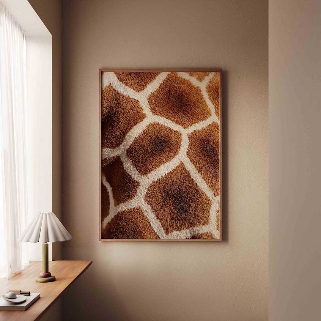 Giraffe patroon Poster