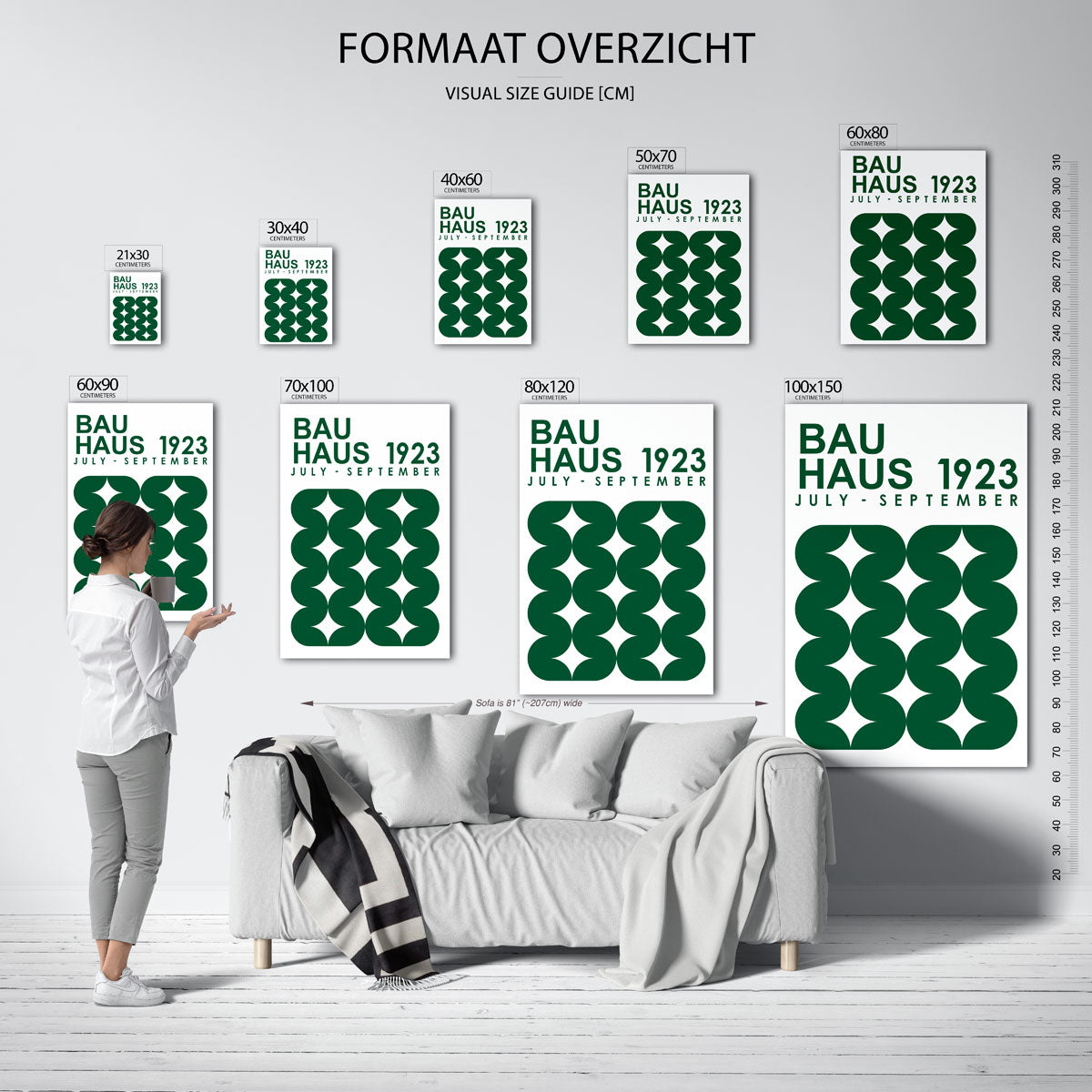 Vormritme en kleur Poster