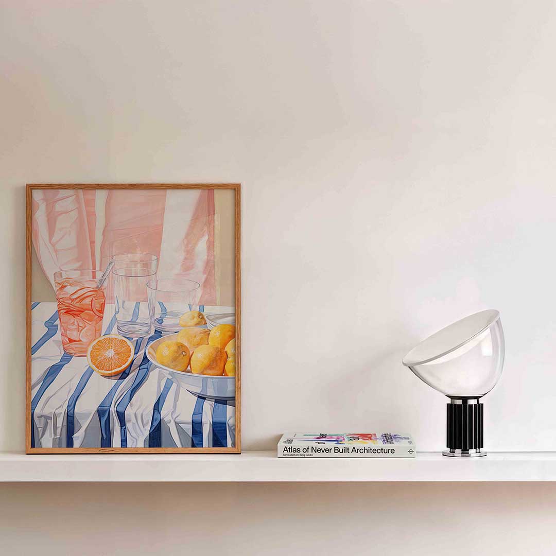 Citrus en glazen Poster