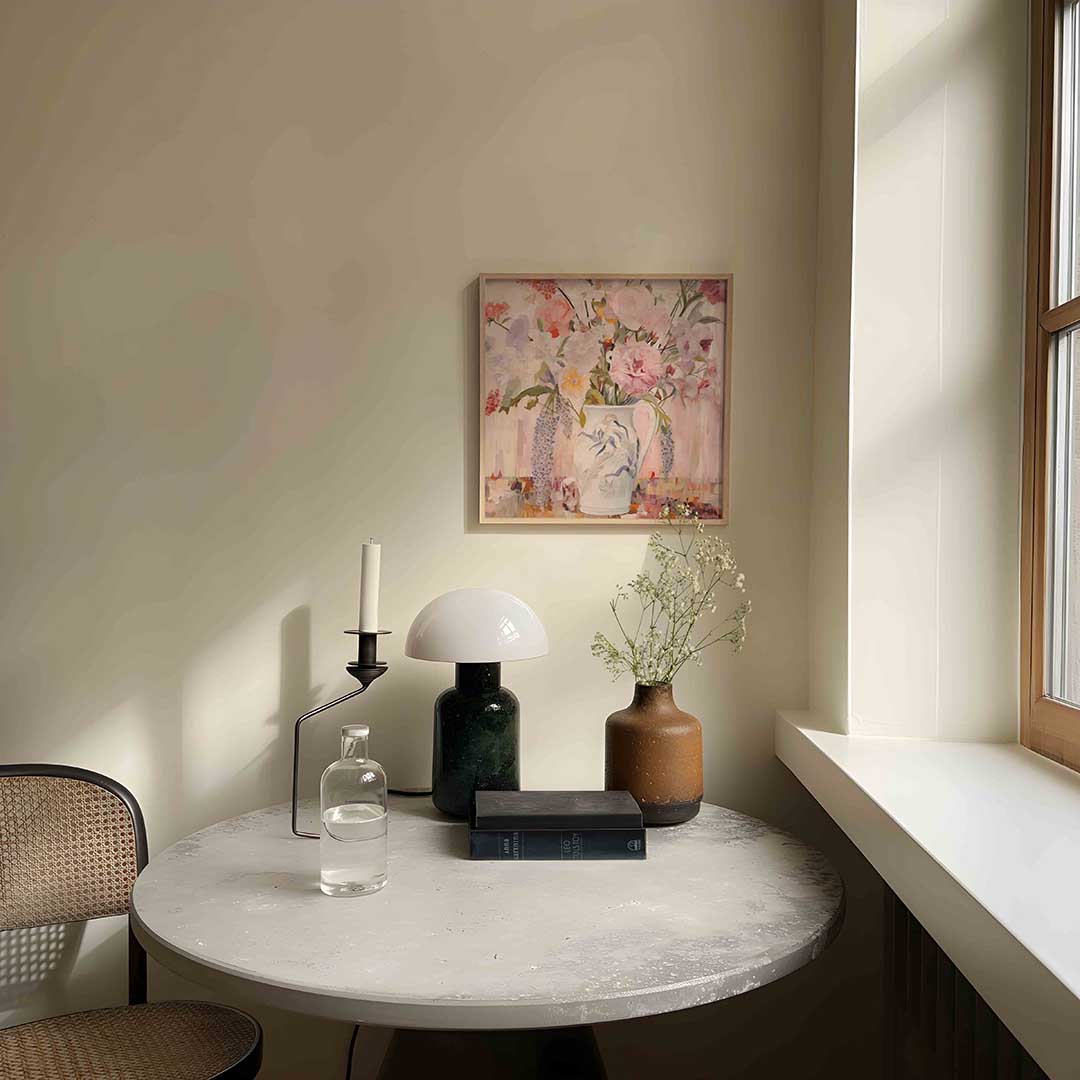 Bloemen in vaas Poster
