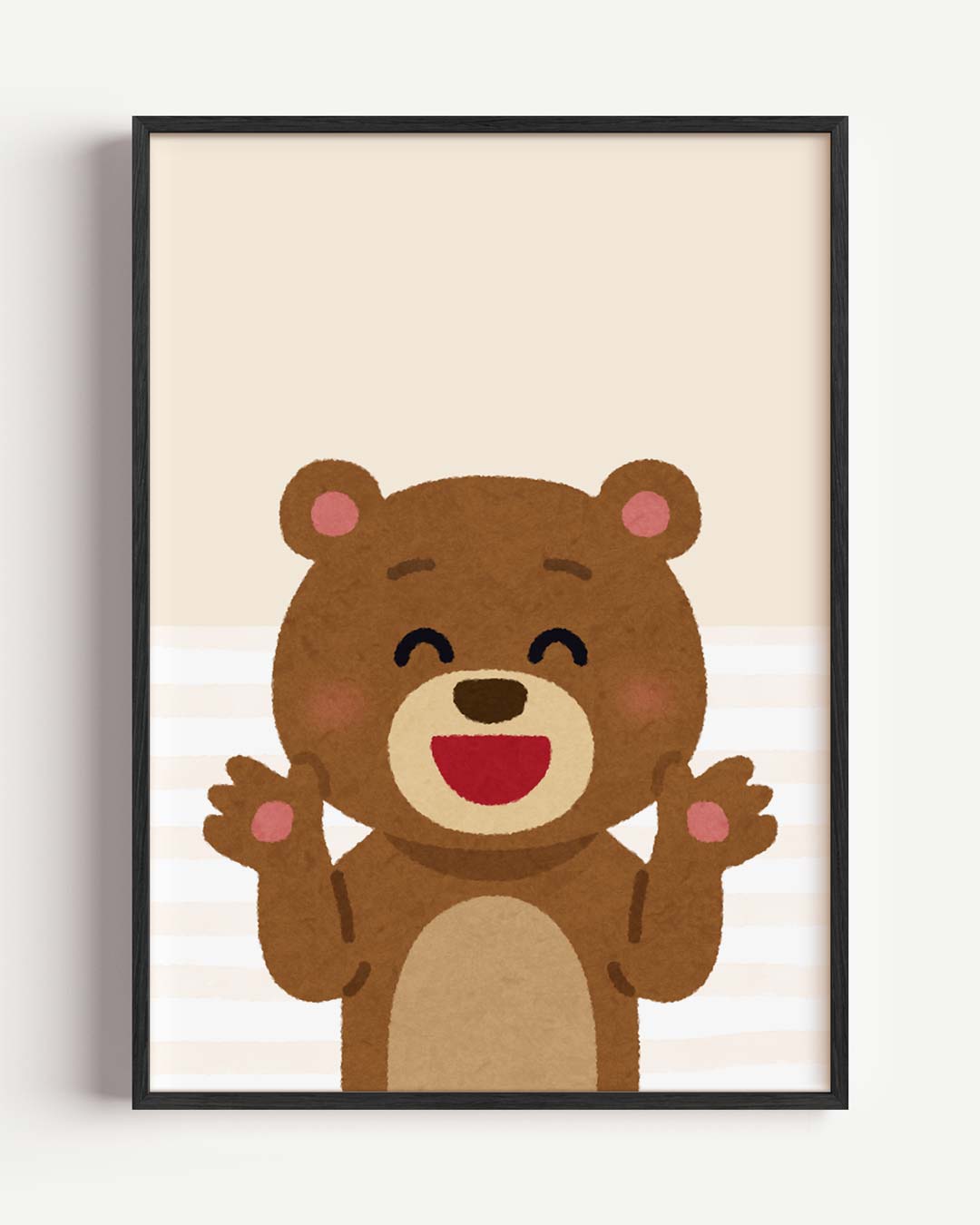 Vrolijke Knuffelbeer Poster-WallArtistic