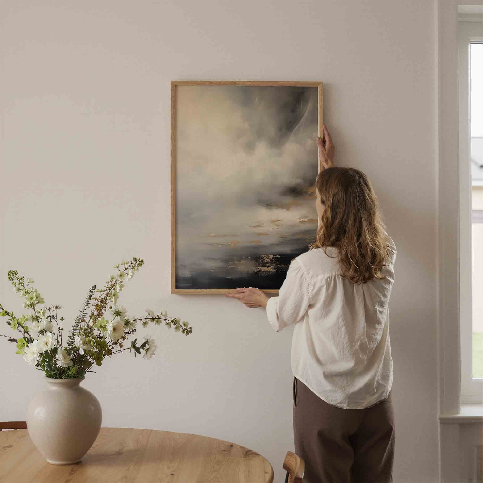 Abstracte wolken Poster