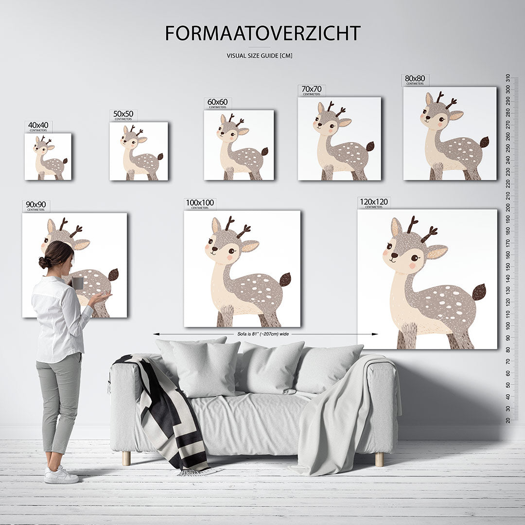 Speels hert Kunstwerk