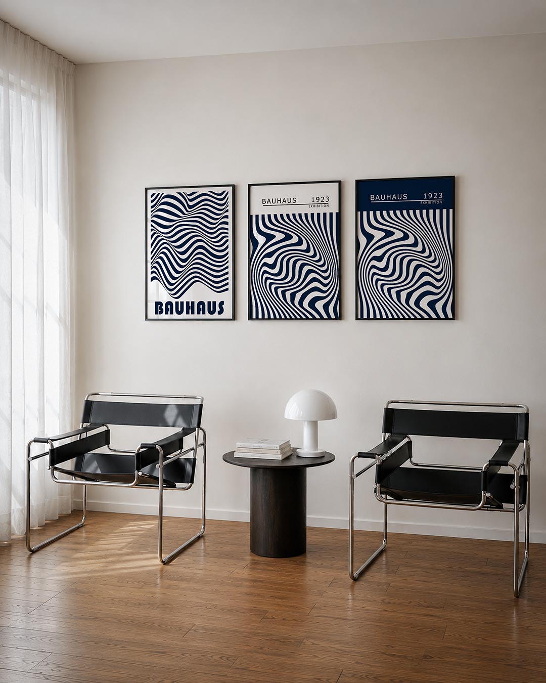 Golvend lijnenspel Posterset