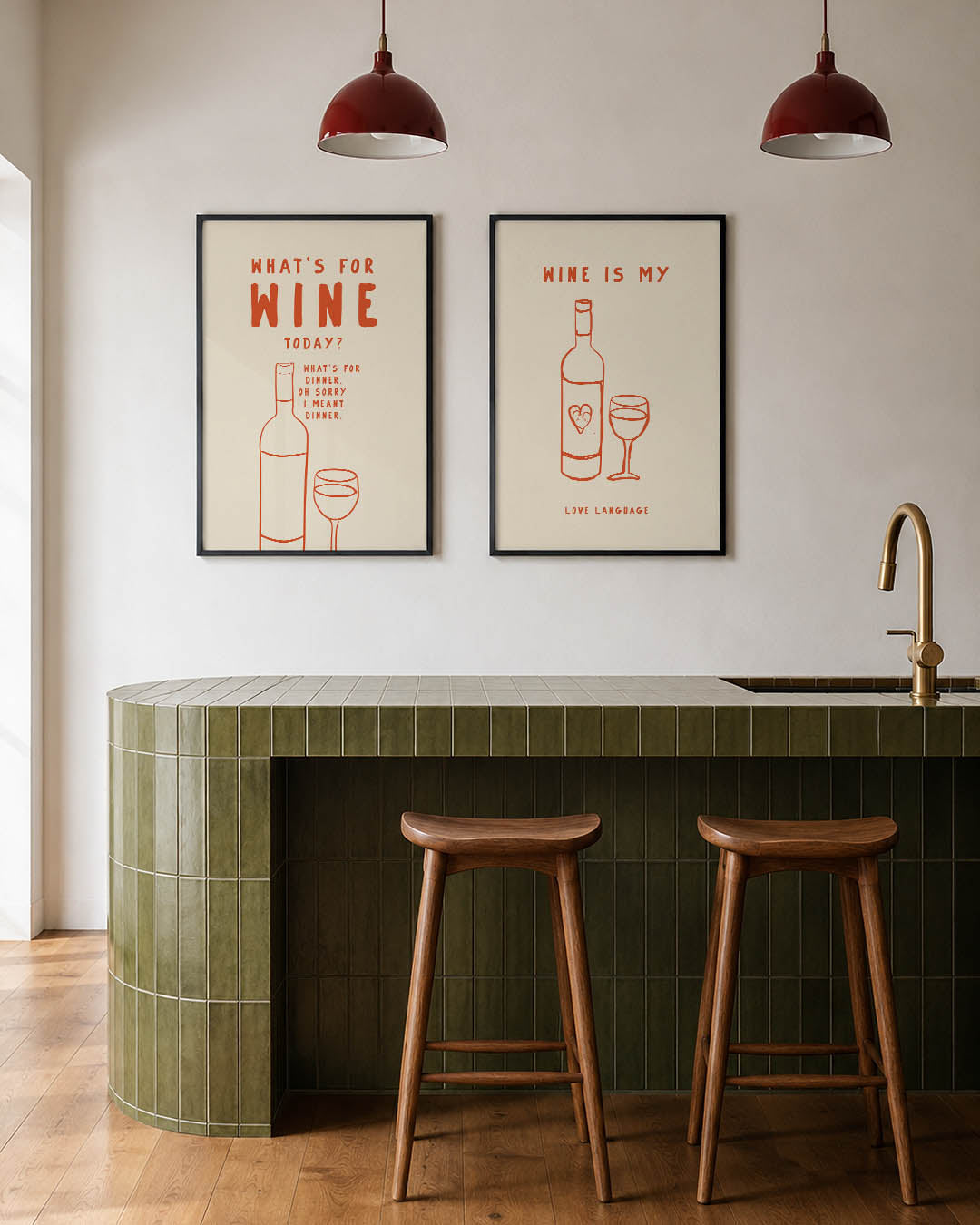 Wijn en woorden Posterset