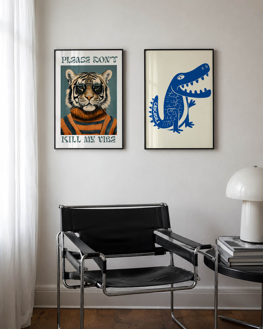 Tijger met bril Posterset