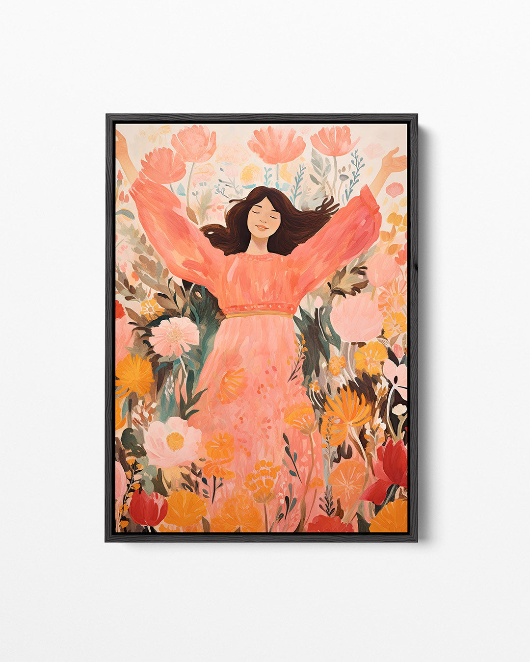 Vrolijke bloemenpracht Kunstwerk