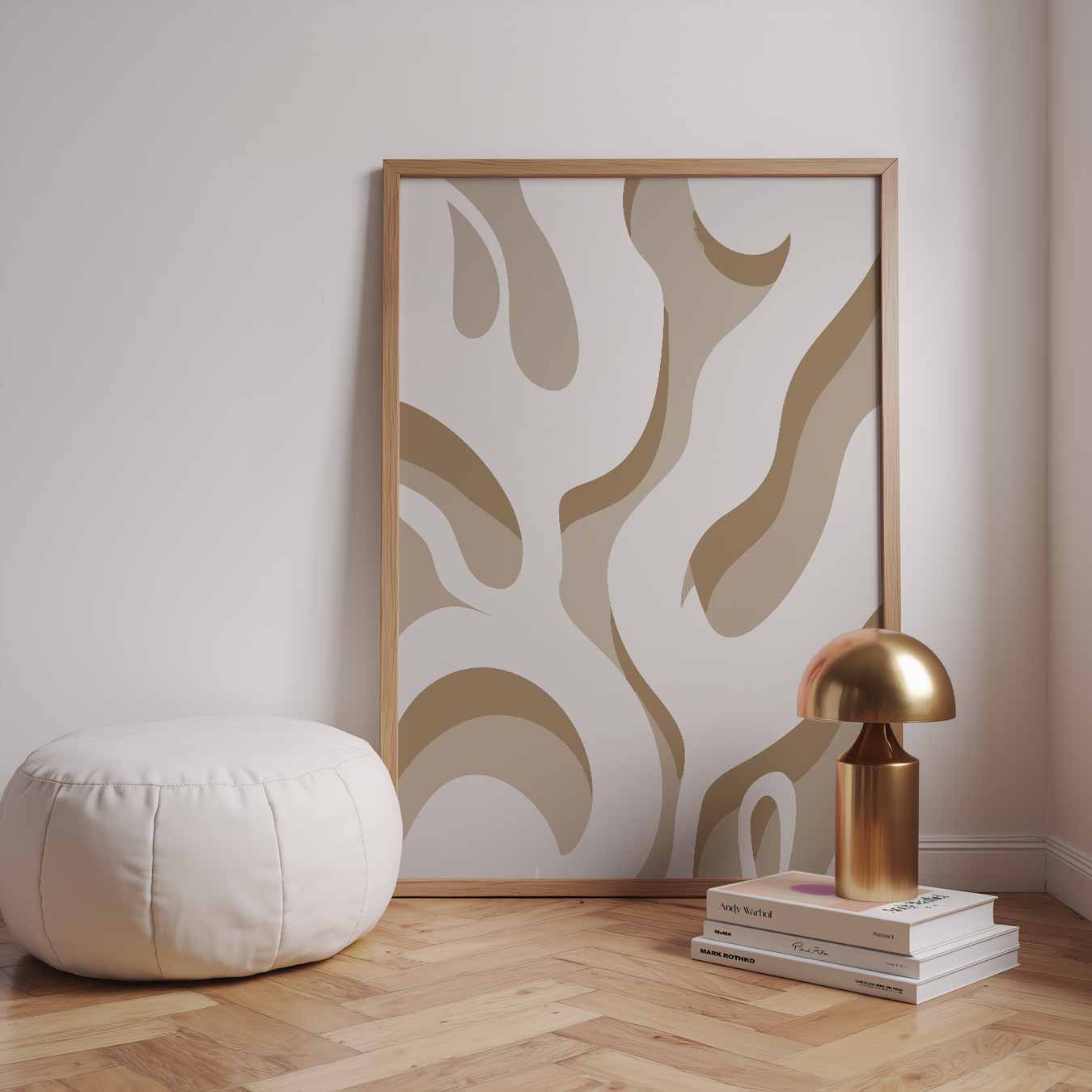 Moderne Kunstzinnige Golven Poster-WallArtistic