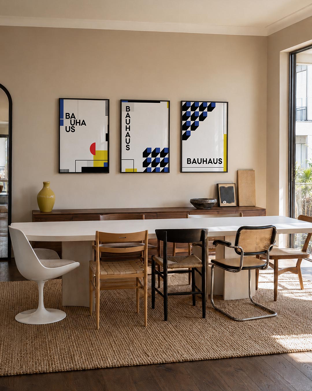 Kleurrijke vlakken Posterset