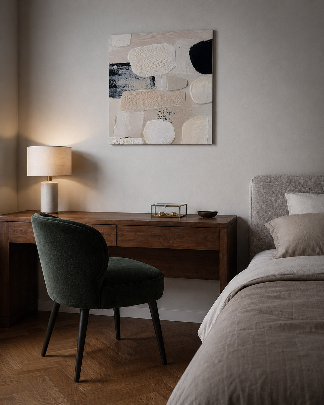 Organische vormen compositie Kunstwerk