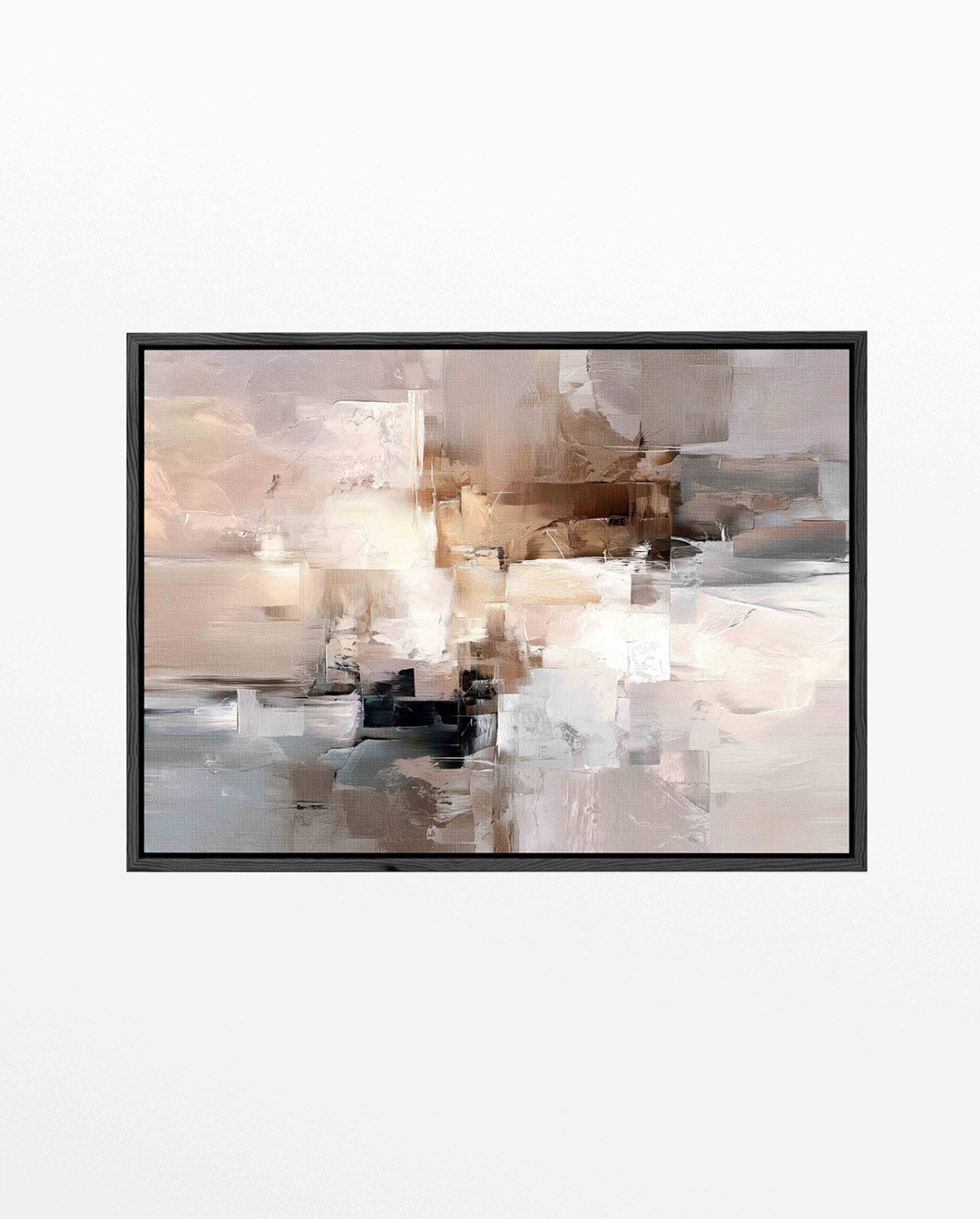 Gelaagde kleurencompositie Kunstwerk