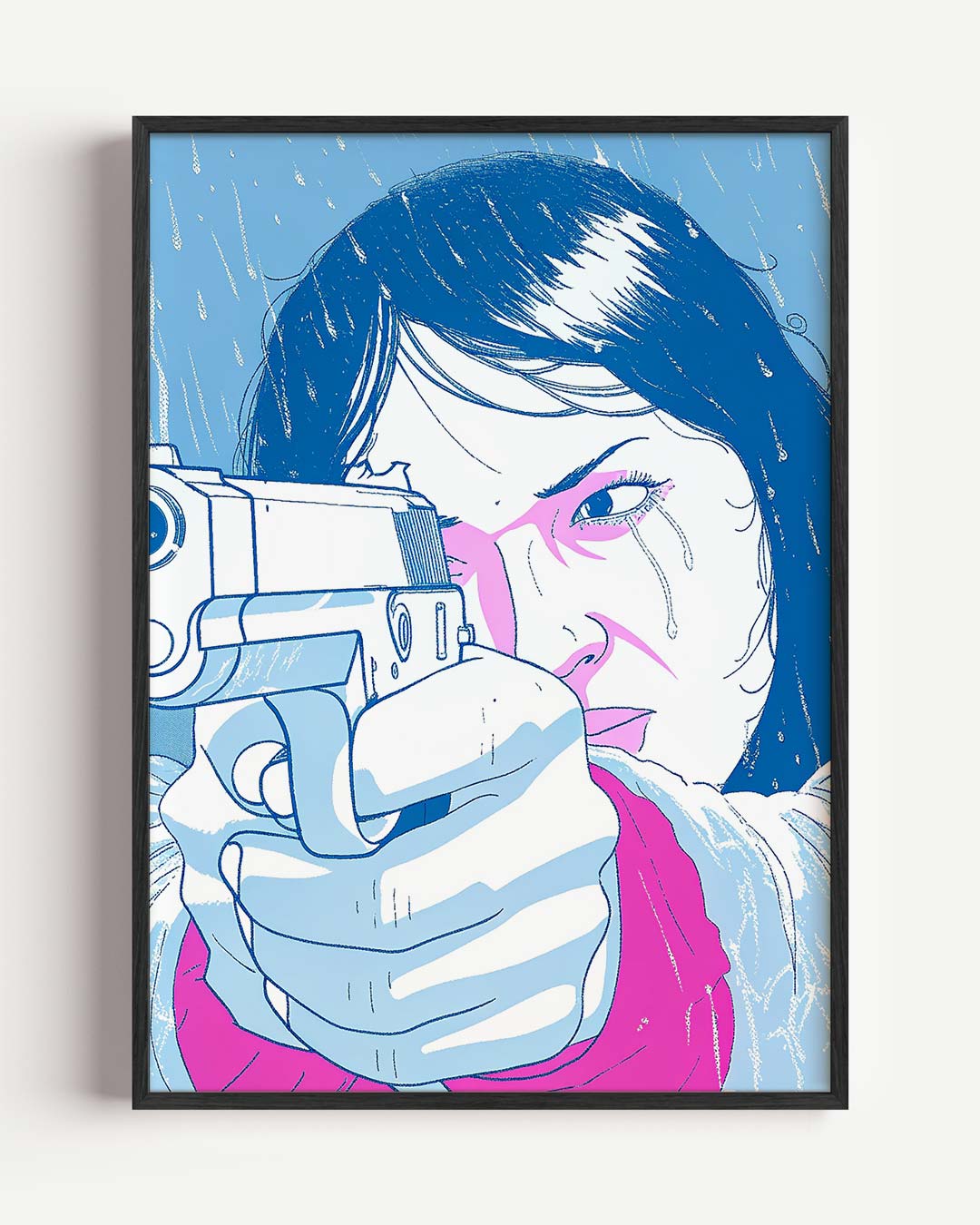 Stoere Vrouw Poster-WallArtistic