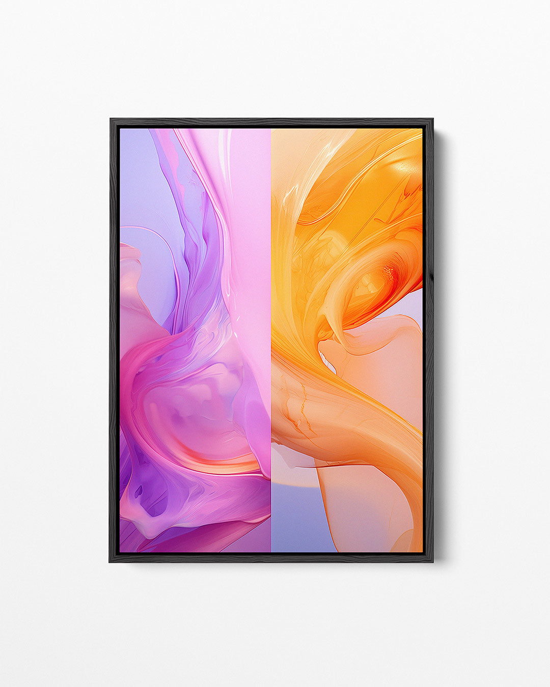 Vloeiende kleurencompositie Kunstwerk