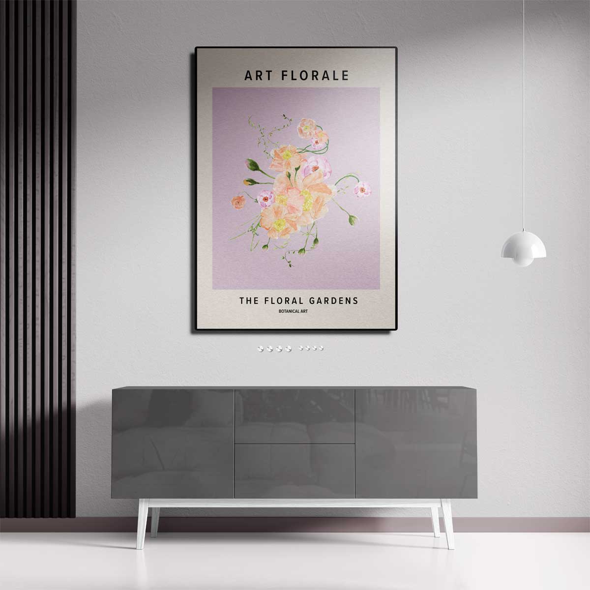 Bloemenpracht in Pastel Kunstwerk-canvas-dibond-plexiglas-wanddecoratie-WallArtistic