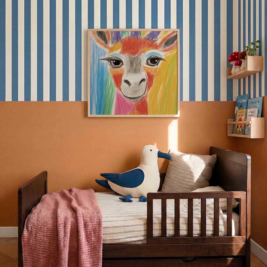 Kleurrijke dierenkop Poster