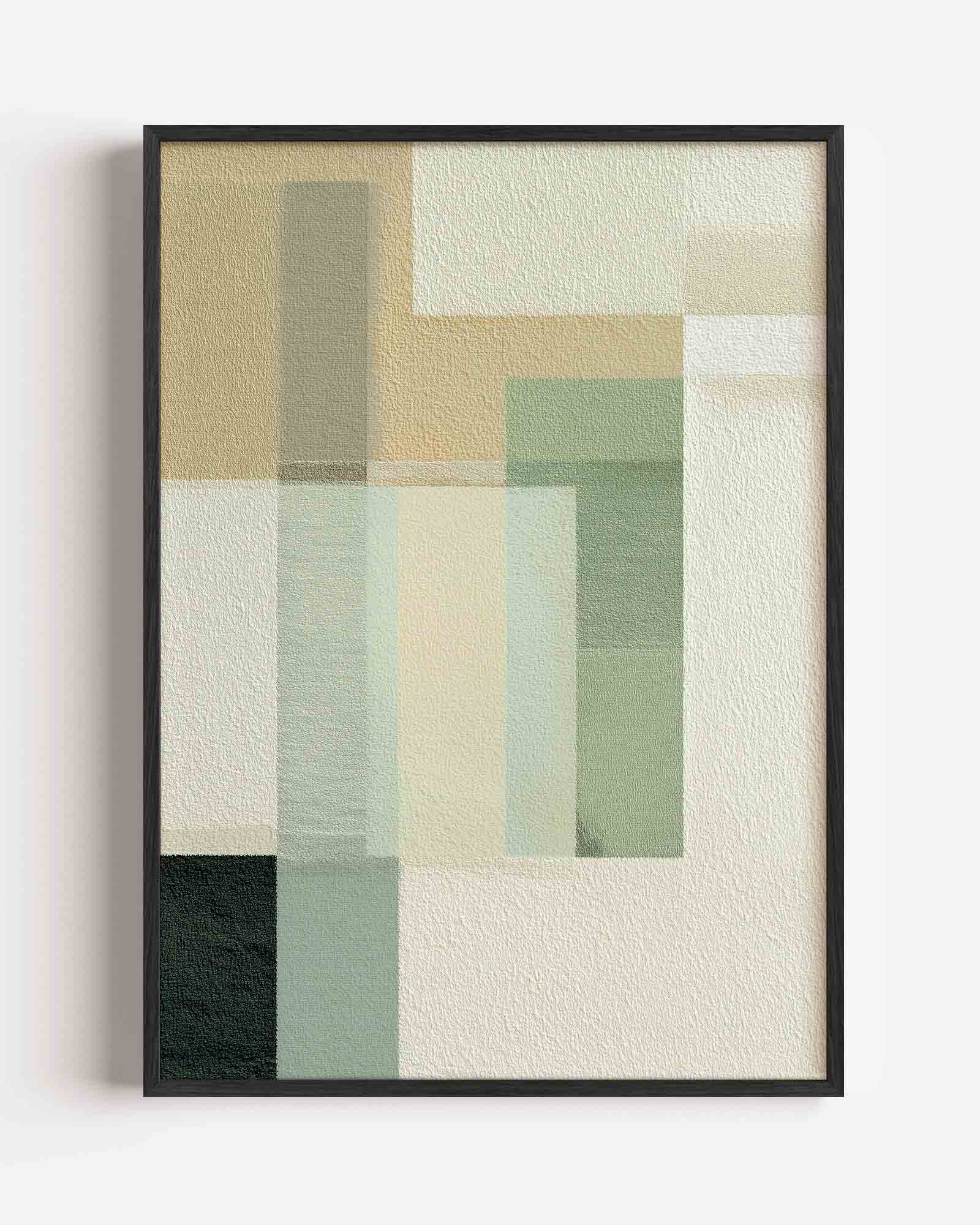 Abstracte rechthoeken Poster