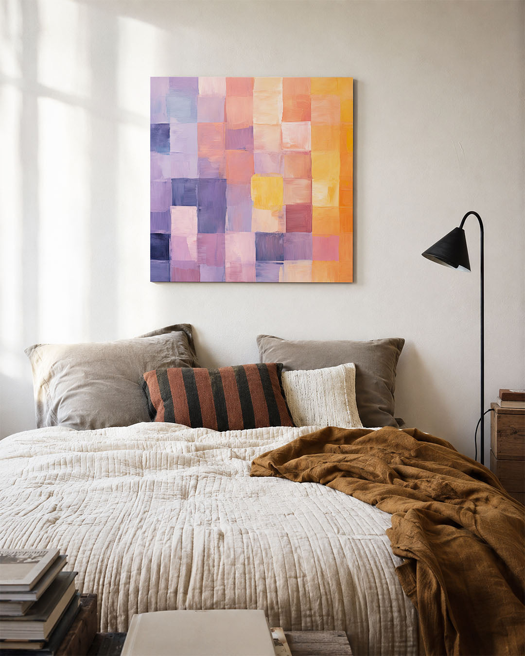 Kleurrijke geometrie Kunstwerk