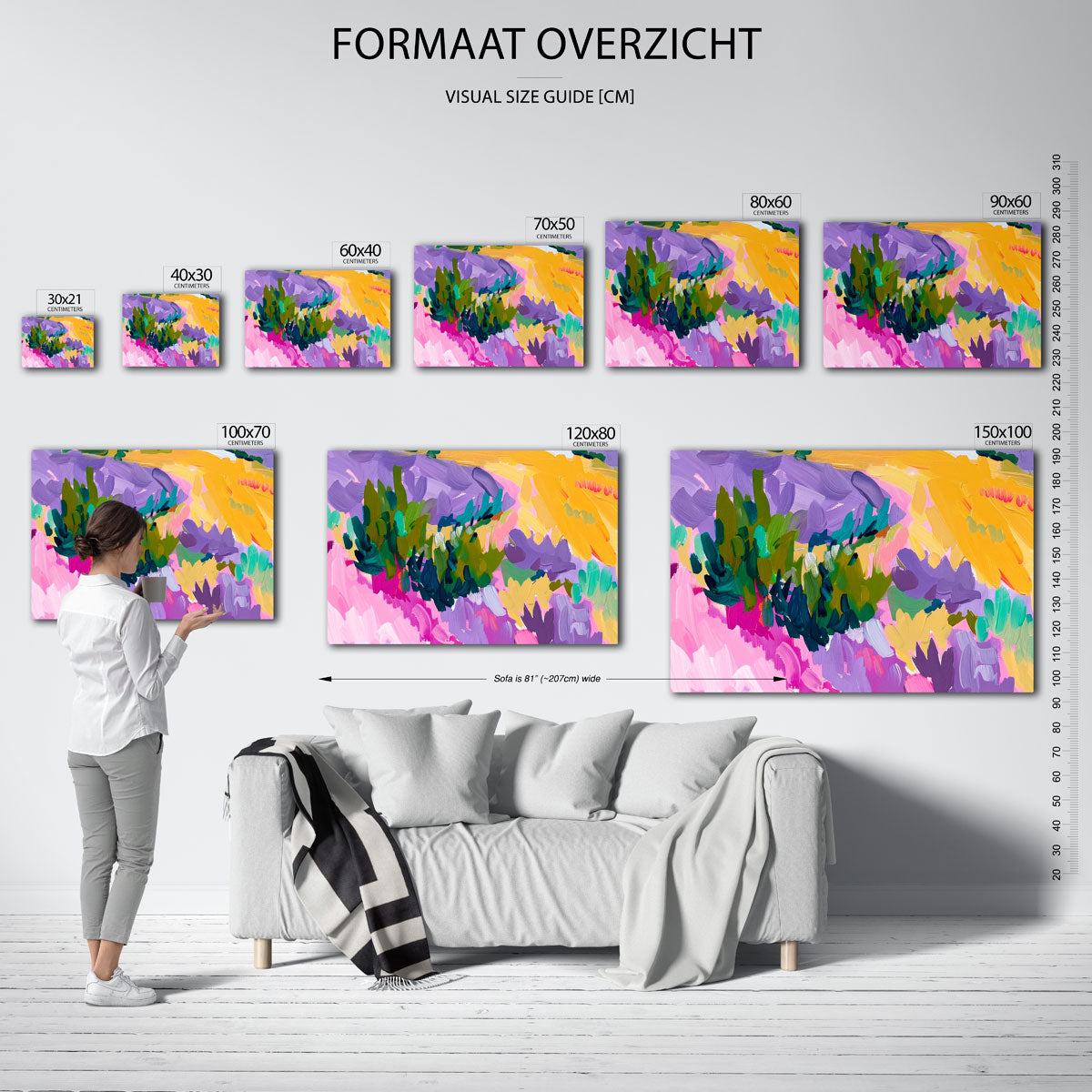 Abstracte kleurrijke vormen Poster