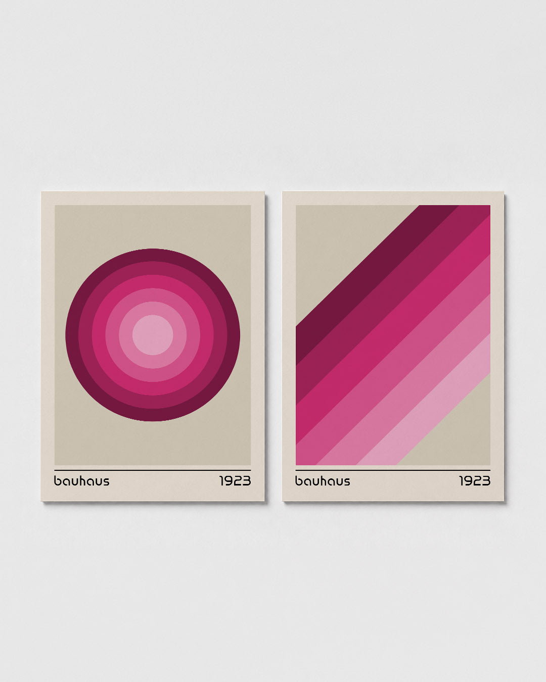 Cirkelvormige kleurvlakken Posterset