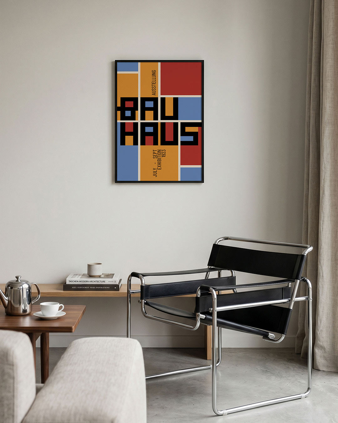 Kleurvlakken en lijnen Poster