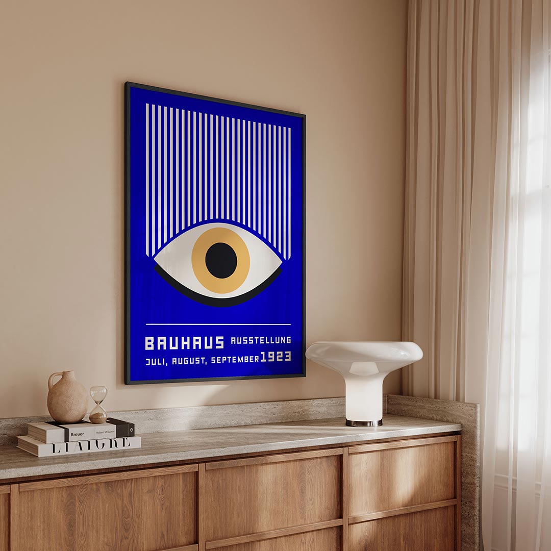 Oog en lijnen Poster